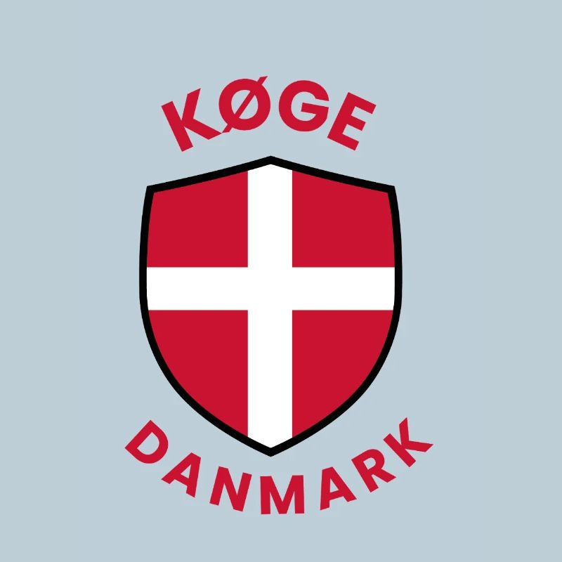 Køge Denmark Flag shield