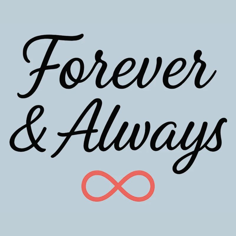 Eternal Infinity Symbol Typography Design