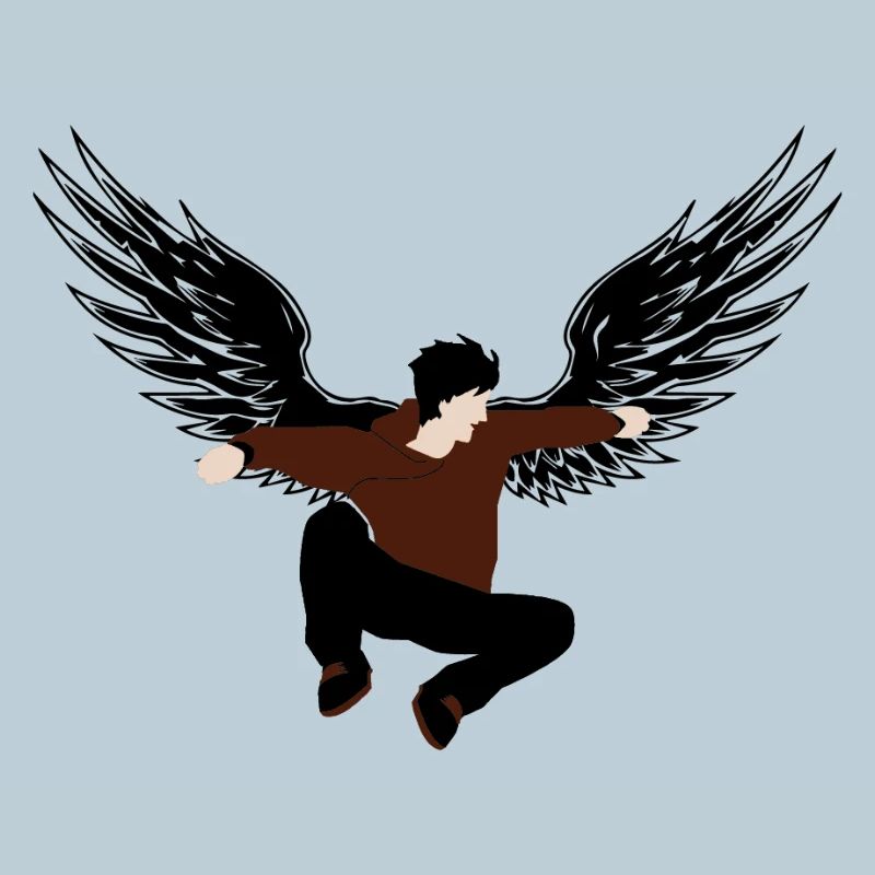 Winged silhouette