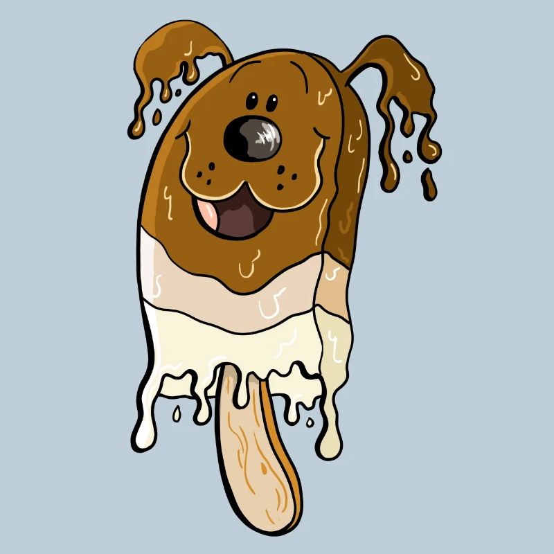 Hund am Stiel - Eis am Stiel - Eiscreme