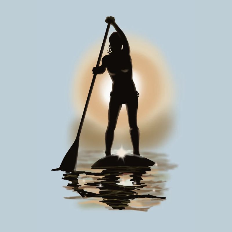 paddle boarding