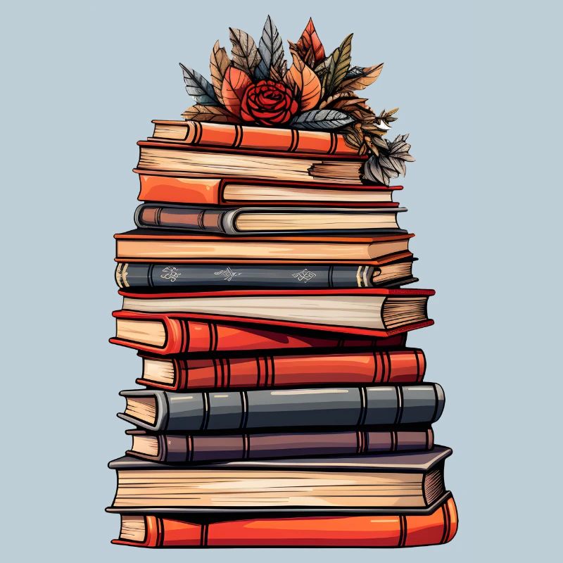 Stack of Books - Reading, Knowledge and Imagination.