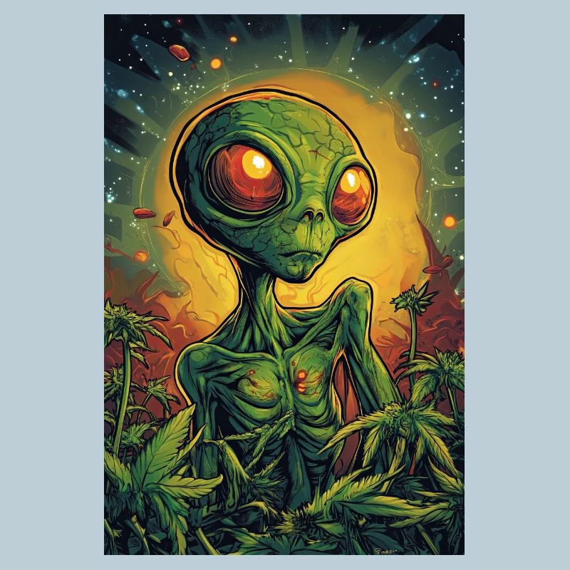 Jungle Alien Neon Eye