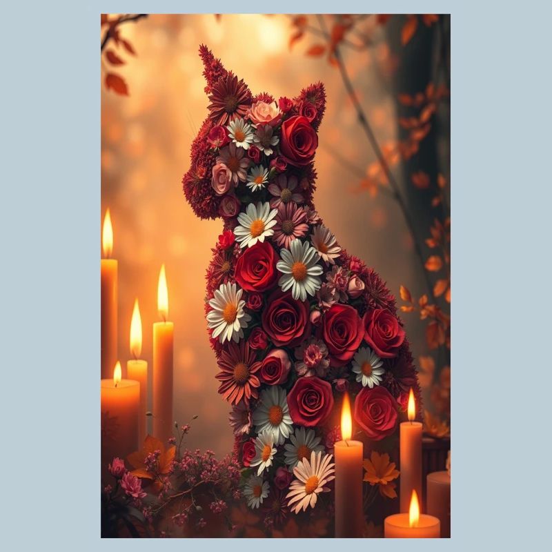 Fleurs Chat
