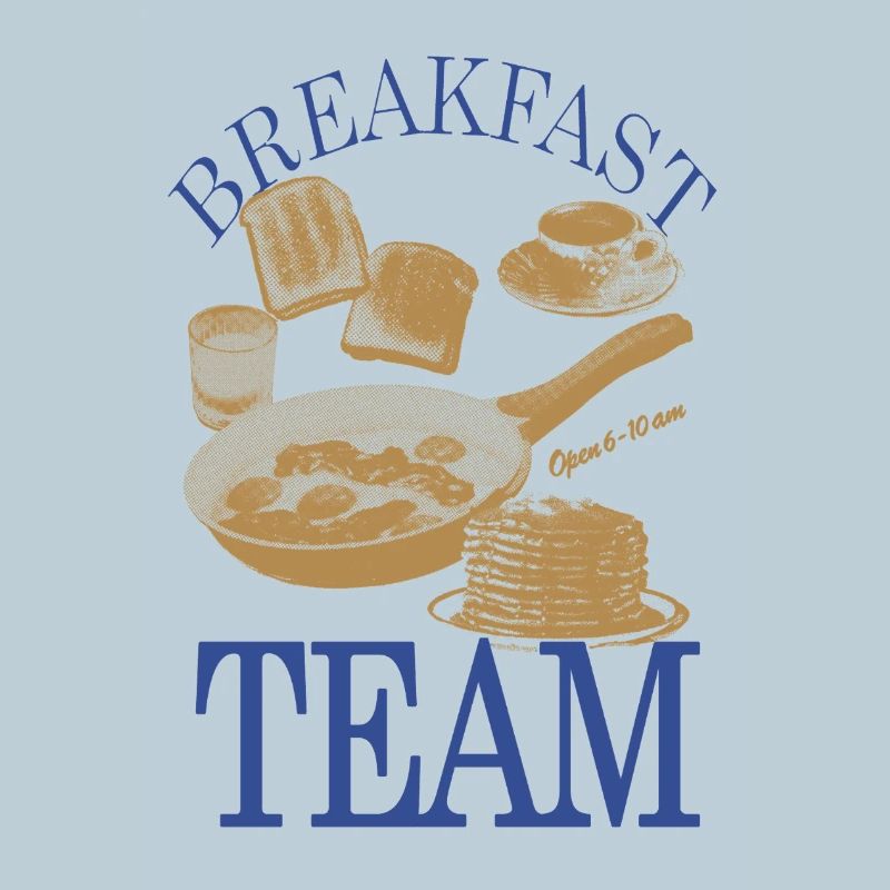 Breakfast Team – Retro Breakfast Motif