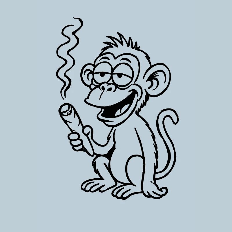 The monkey aims a little differently