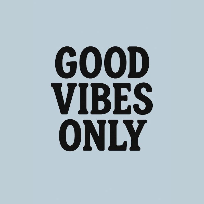 Typographie rétro Vibes Only | État positif