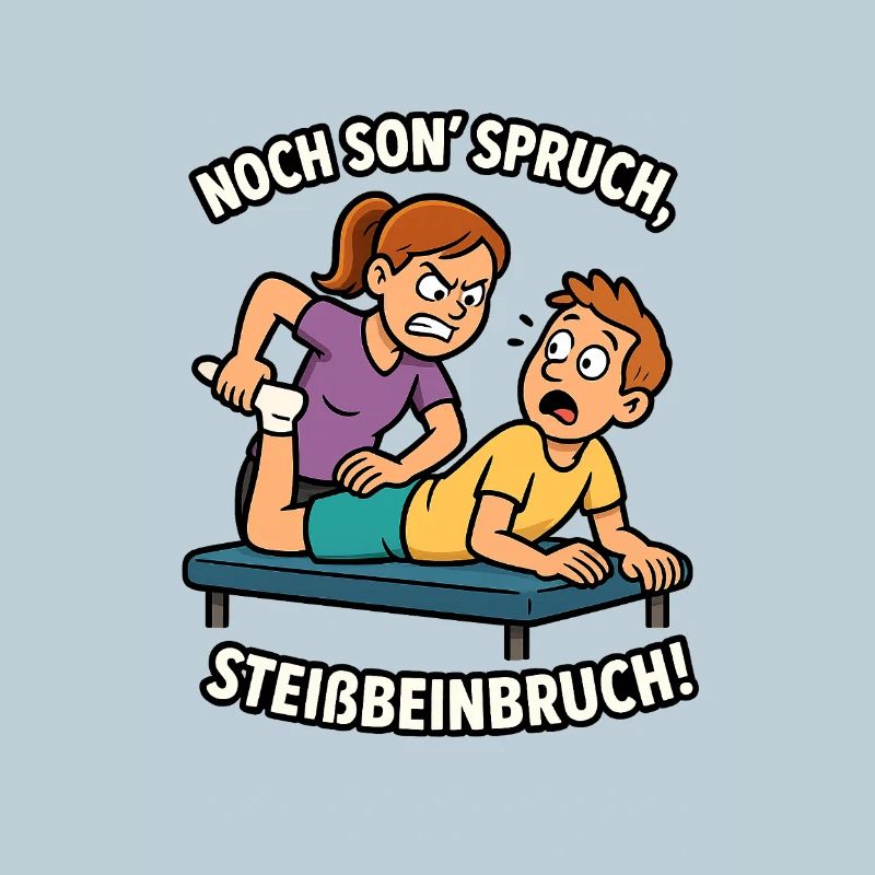 Humorvoller Physio-Spruch 