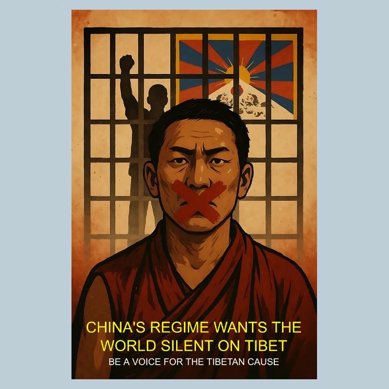 Tibet Justice Protest Artwork