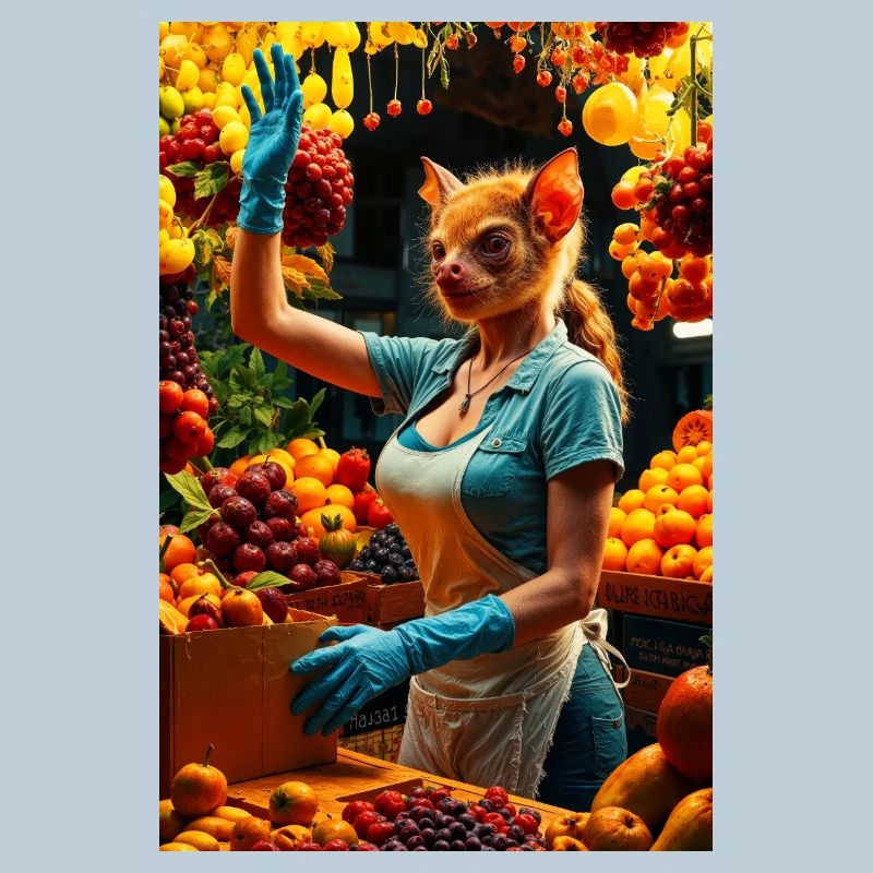 Humanoid Fruit Bat
