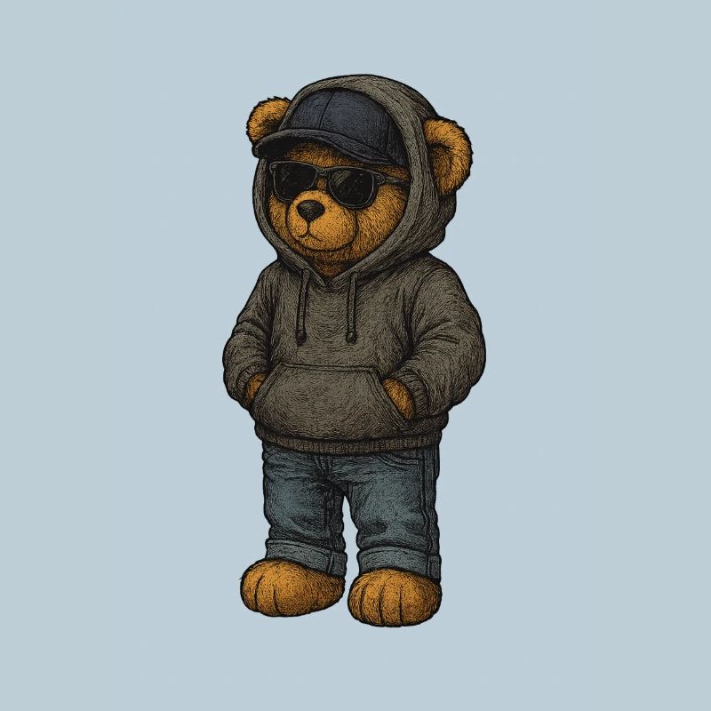 Urban Kapuzenpullover Bär