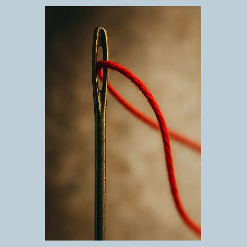 Thread Through Eye of the Needle