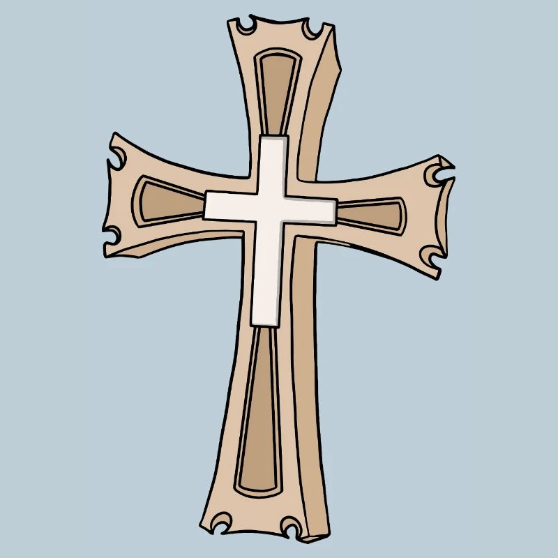 Ornate Cross Crest