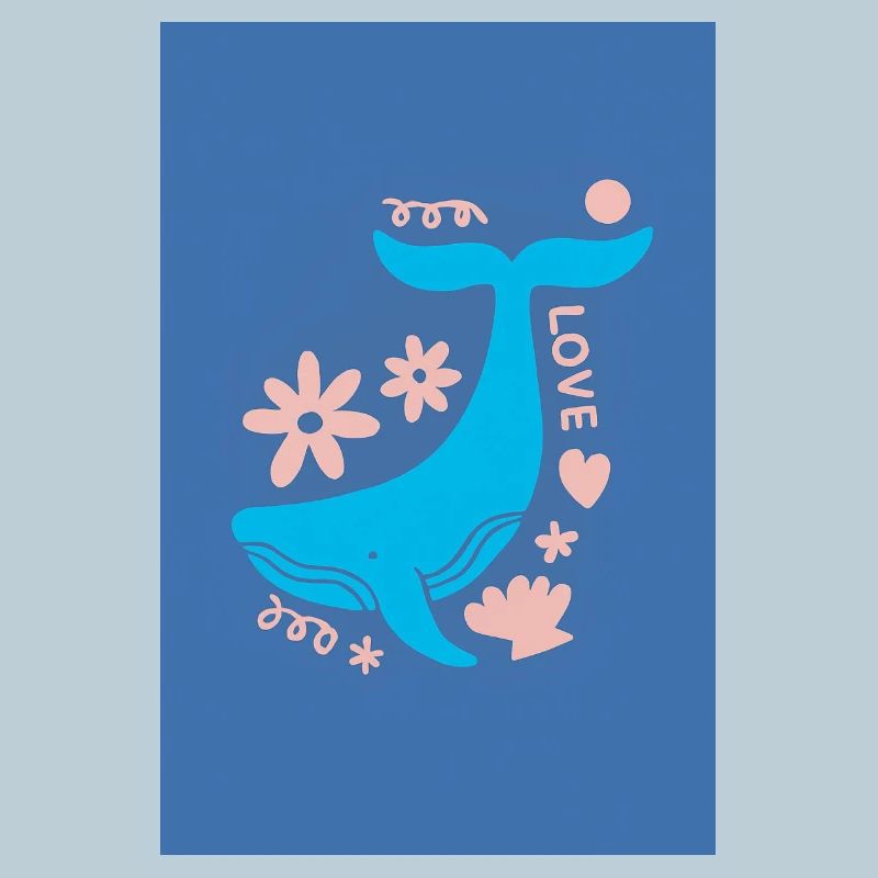 Whale Tail Floral Love