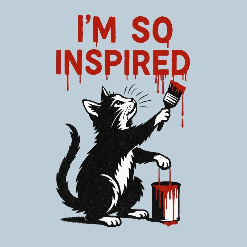 Inspired Cat Art Design