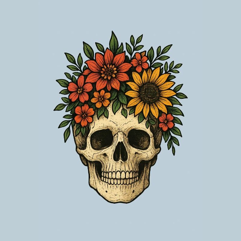Blumenschädel