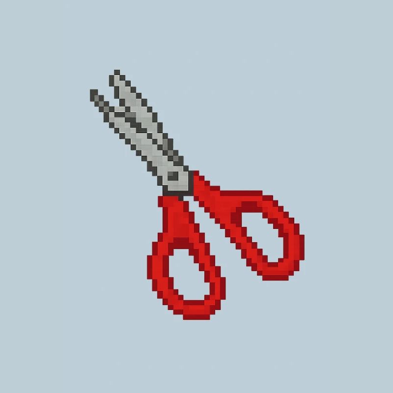 Schere Retro Rot