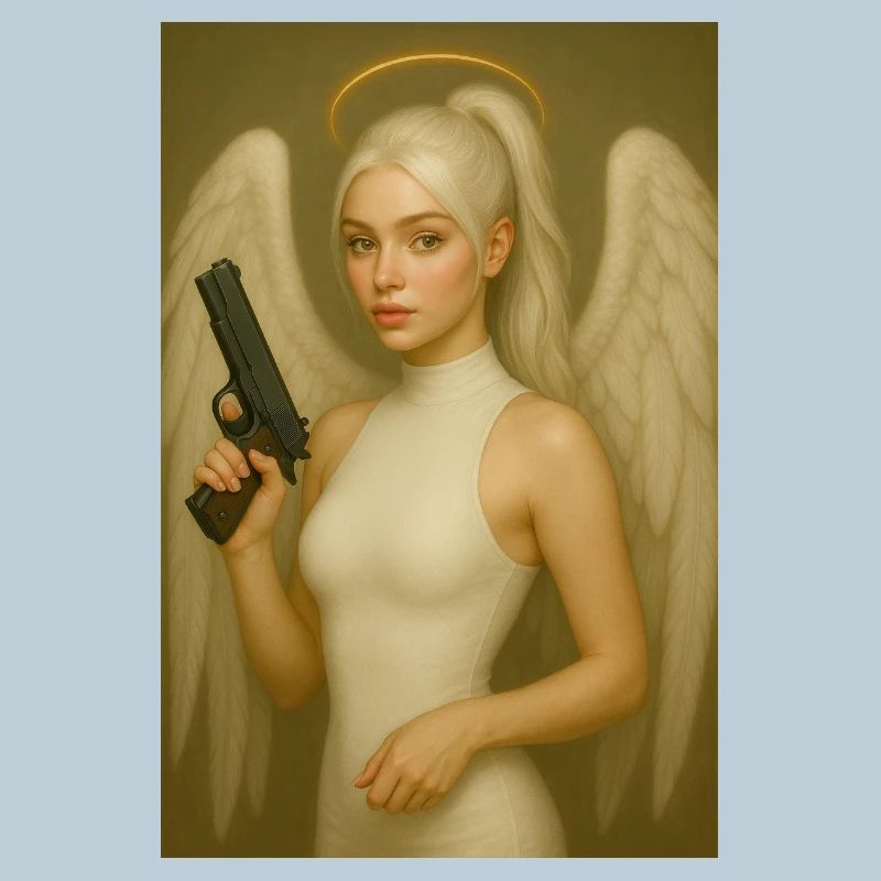 Engel mit Waffe 