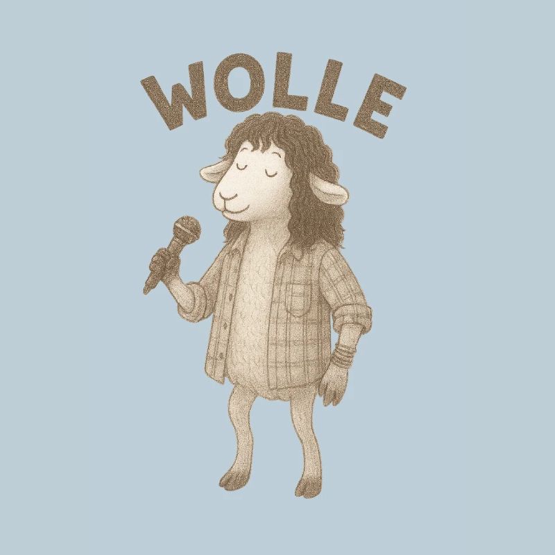 Wool Sheep with Microphone