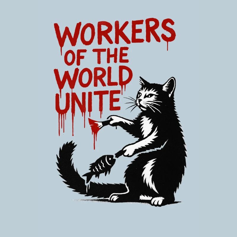 Typographie du chat et du rouge
