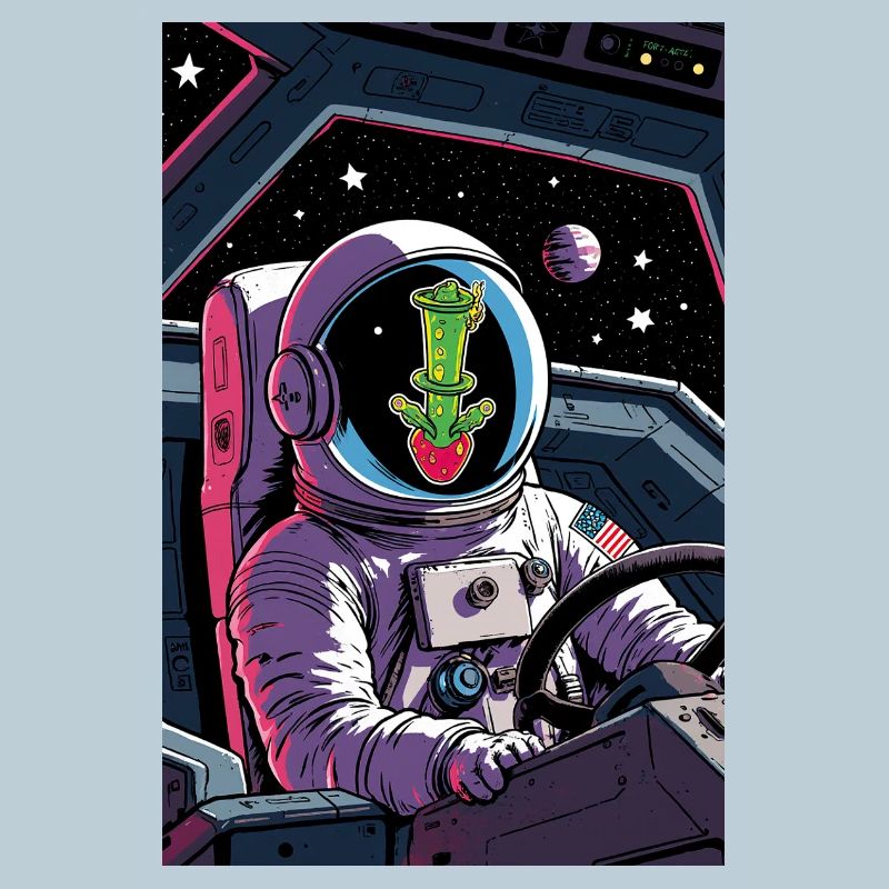 Cactus Alien in Space