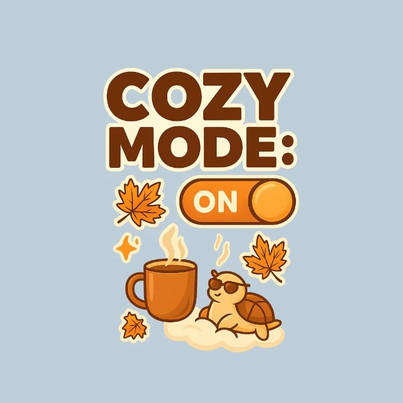 Cozy Mode: Herbsttee Schildkröte