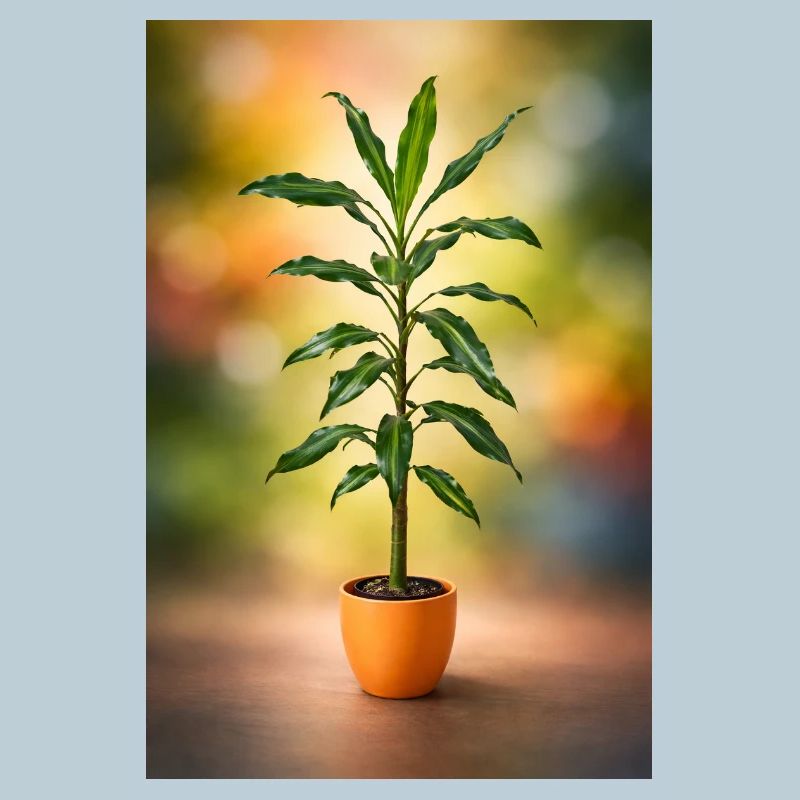 Green potted tree elegance