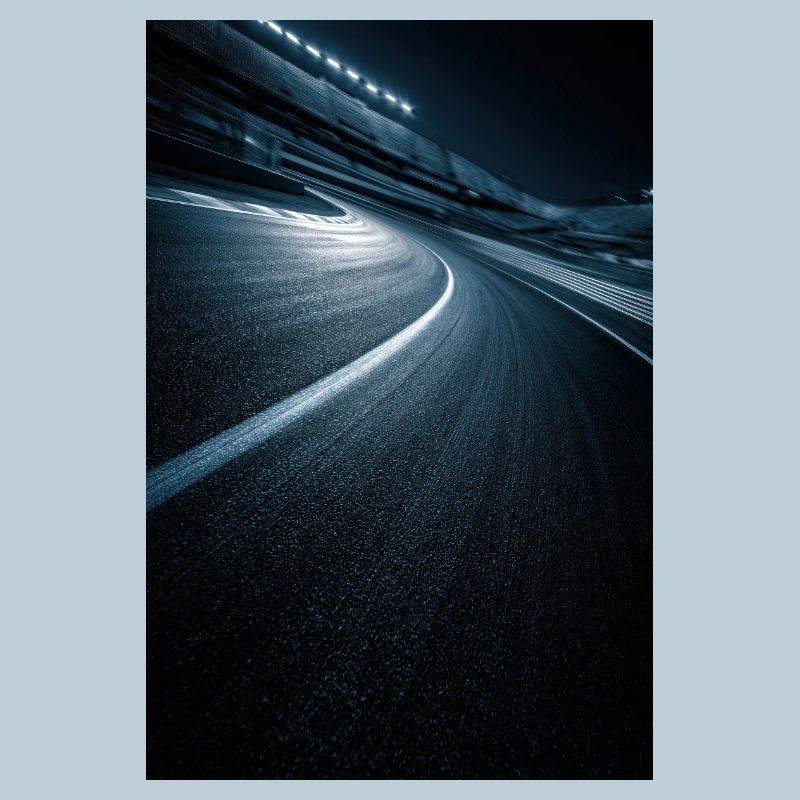 Route de Minuit Courbe Néon