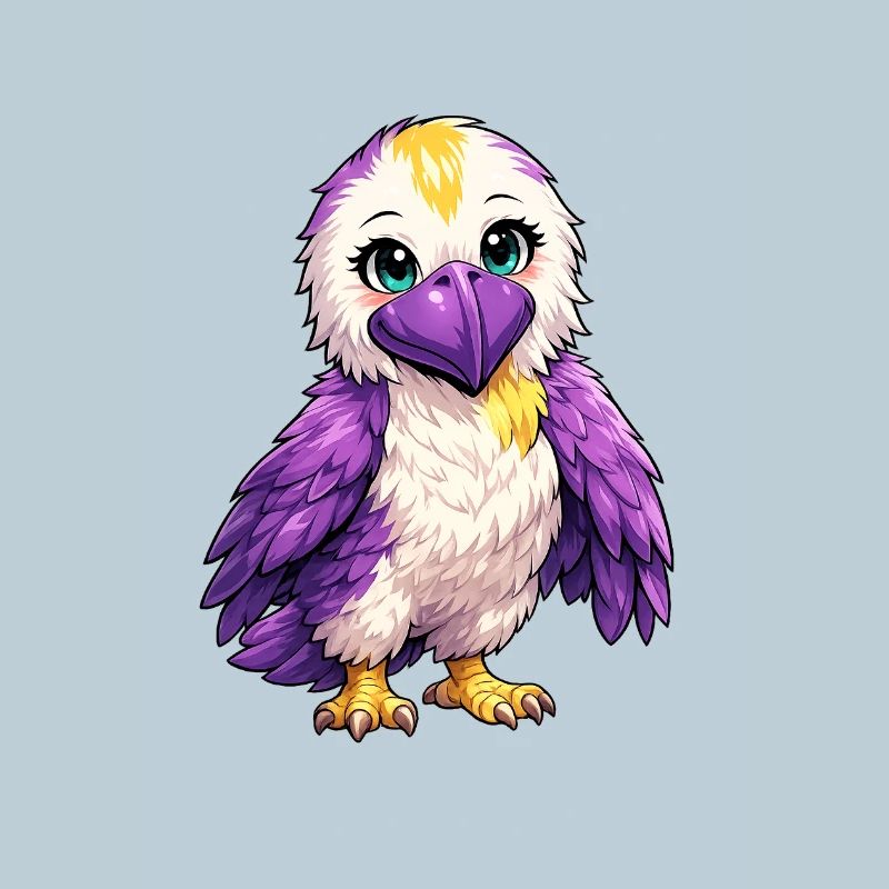 Flame Colored Parrot Cartoon