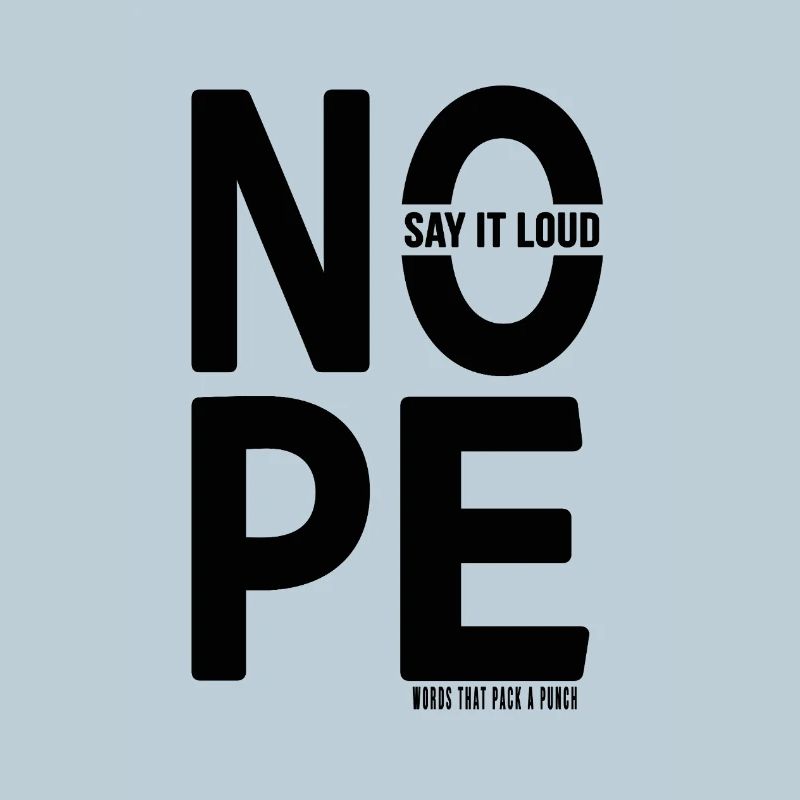 NON Conception de déclaration de typographie minimaliste