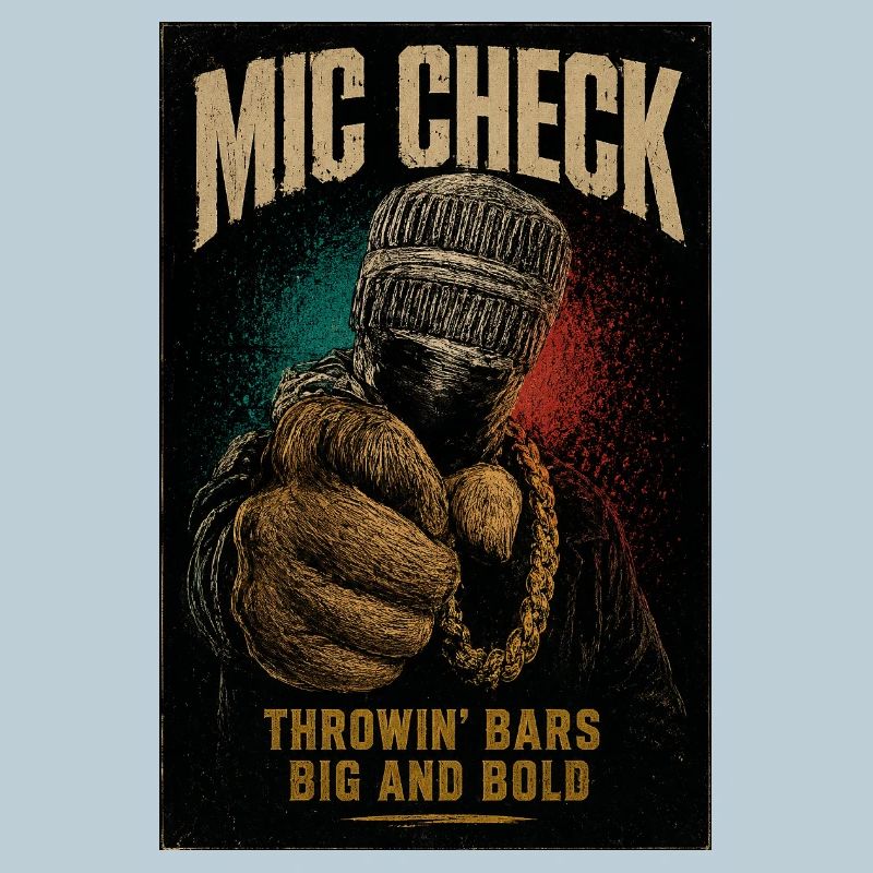 Mic Check Bold Throwin' Bars