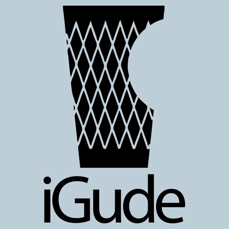 iGude - Geripptes schwarz