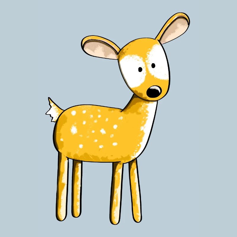Faon mignon - cerf - cerf - renne - cerf - bande dessinée