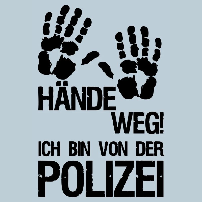 Hände weg Polizei Polizist Beruf Geschenk Spruch