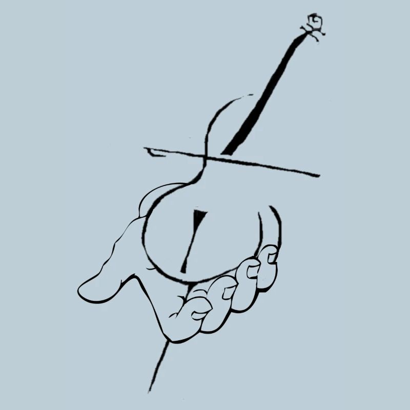 Cello in der Hand