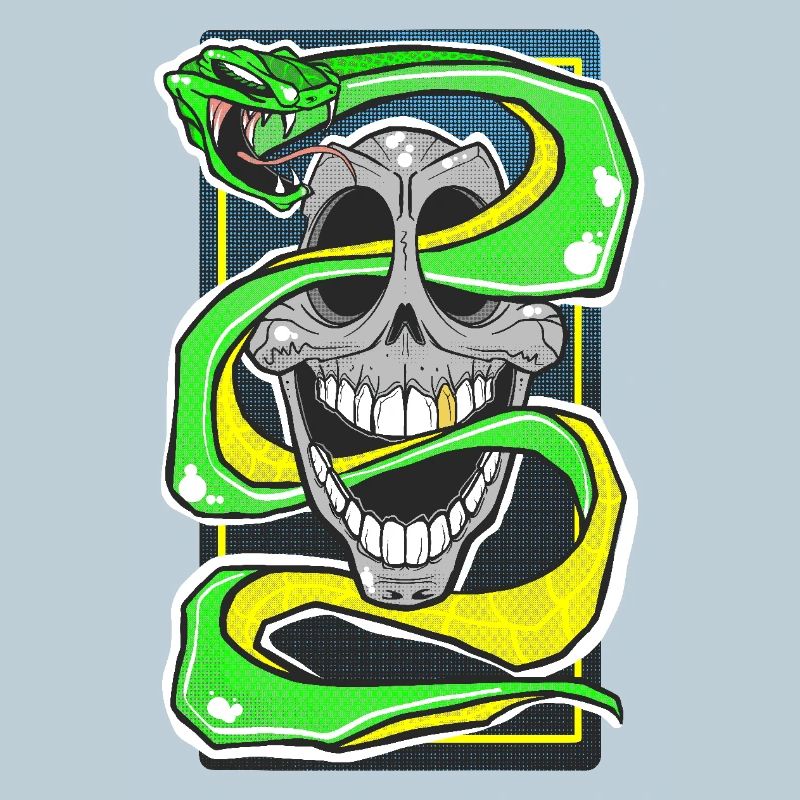 Skull & Snake Neon Edition