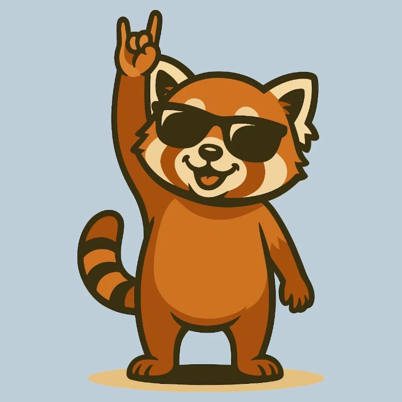 Red Panda Rocker – Cool Panda Cub