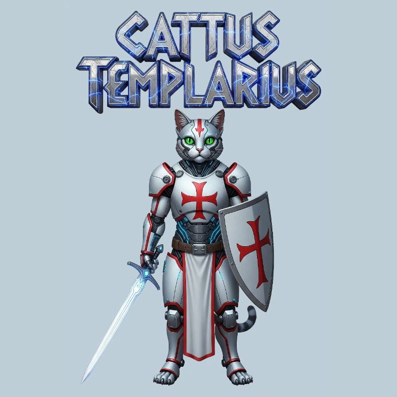Cattus Templarius Chat Chevalier
