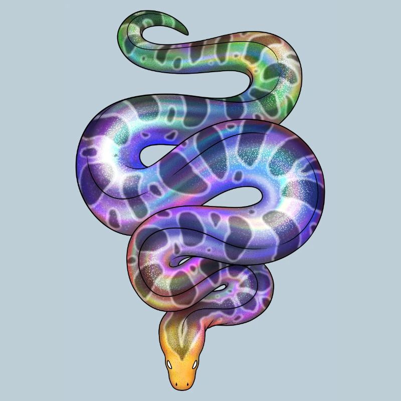 Rainbow Neon Snake