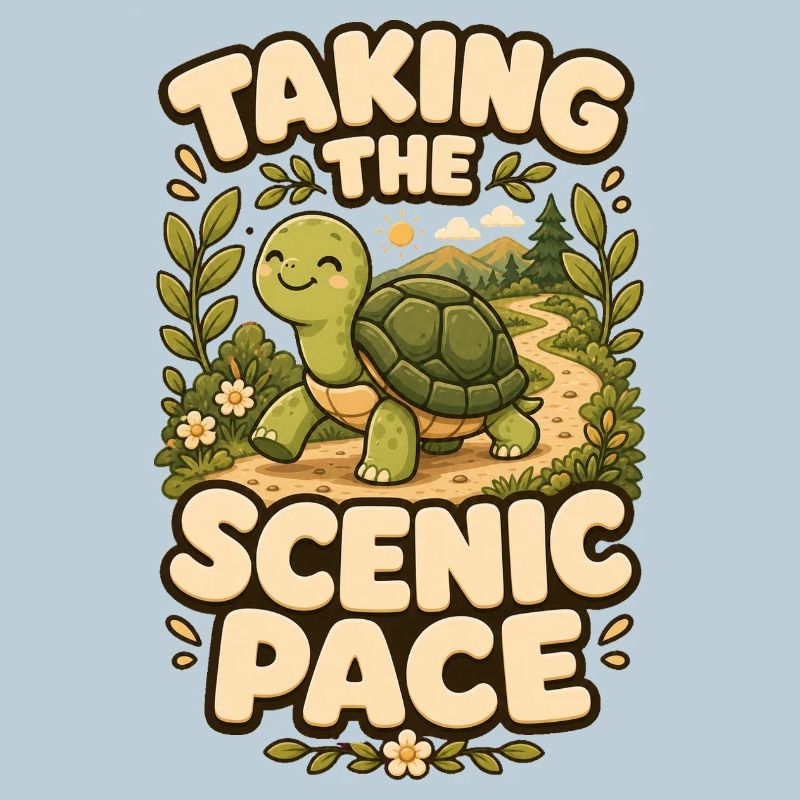 Taking The Scenic Pace Schildkröte