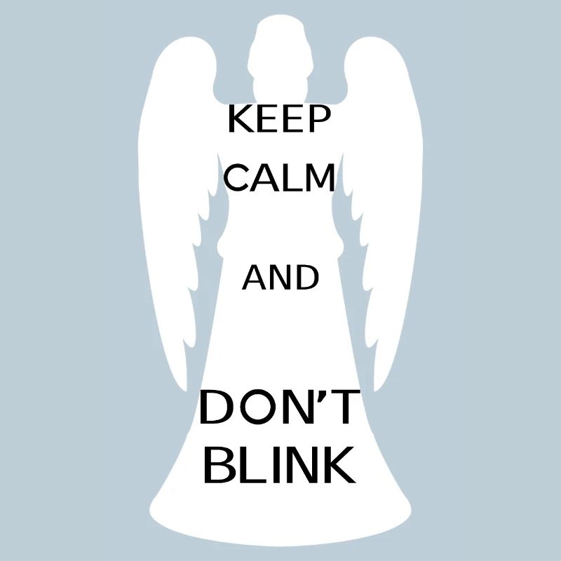 Keep calm and don't blink [ange blanc]