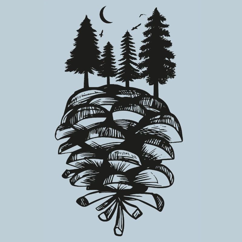 Forêt naturelle de pins