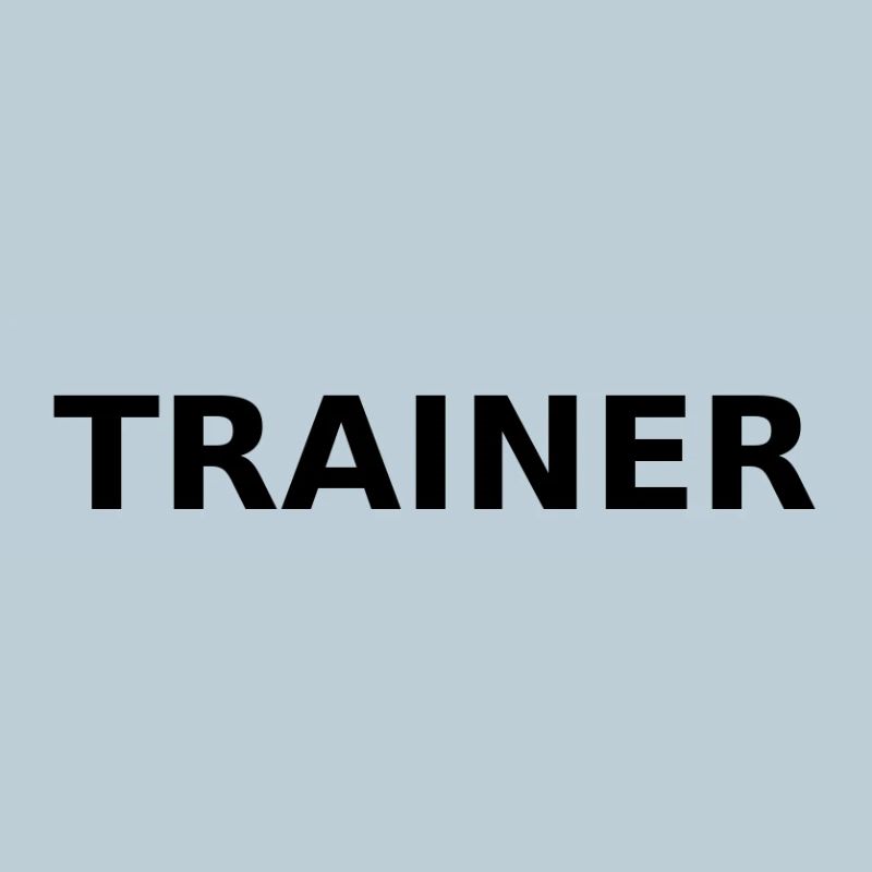 Trainer als Schriftzug