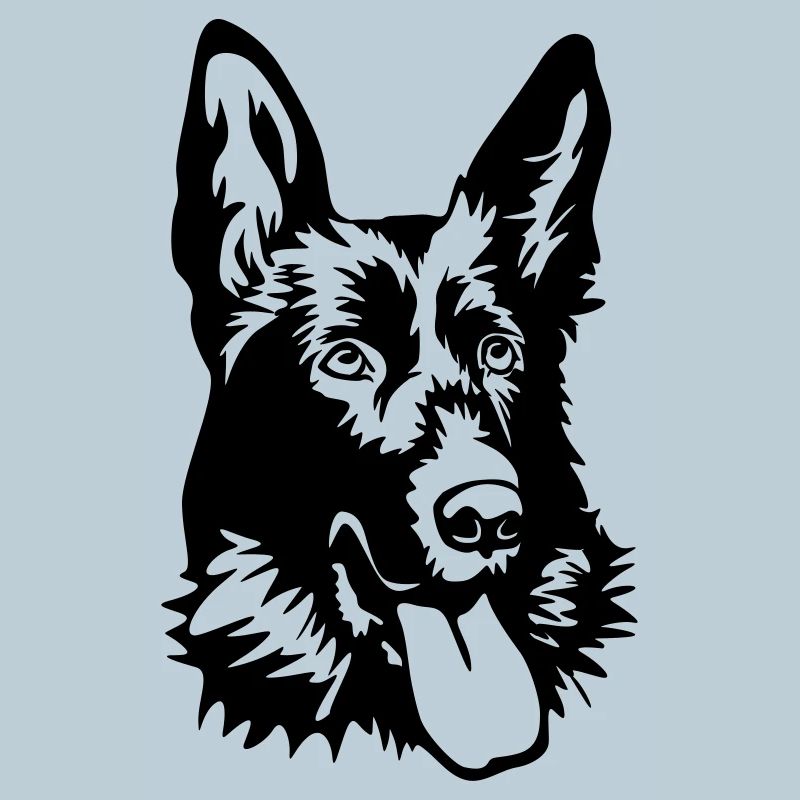 German shepherd head