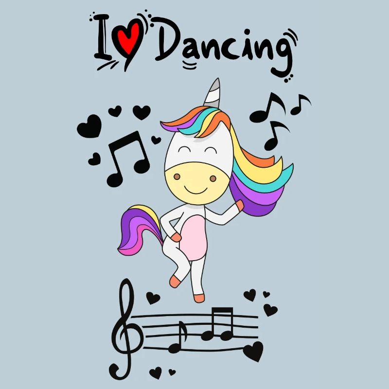 Rainbow Unicorn dancing to music