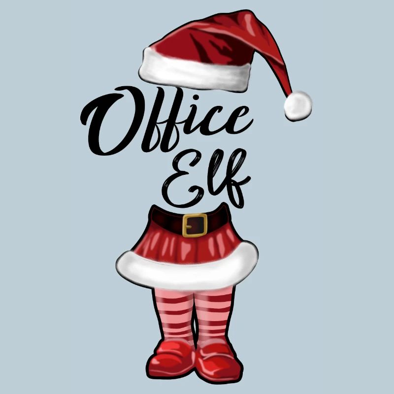 Elfe de bureau – Un design de Noël drôle