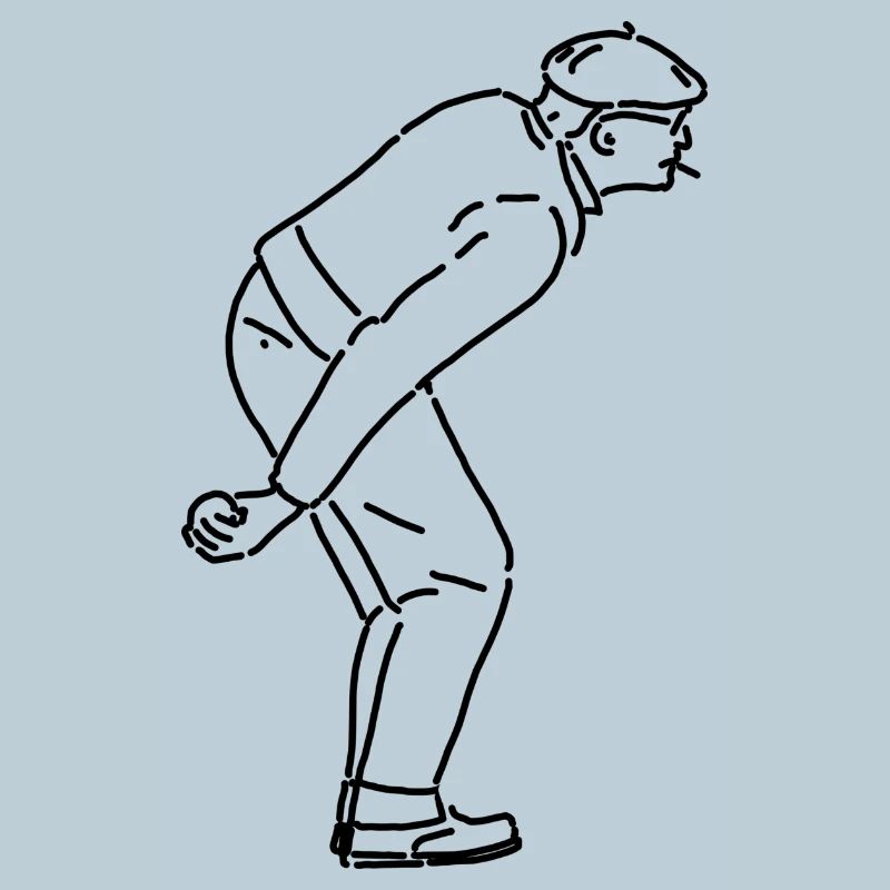 Petanque Spieler Rechtshänder
