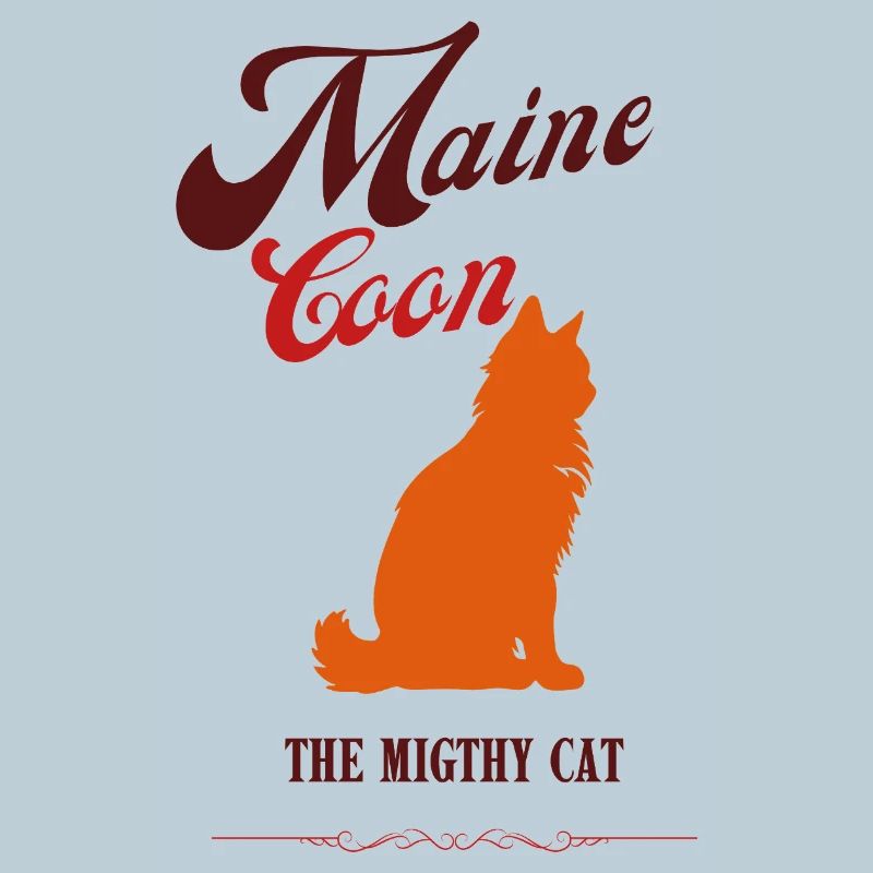 Retro Caramel Maine Coon Cat