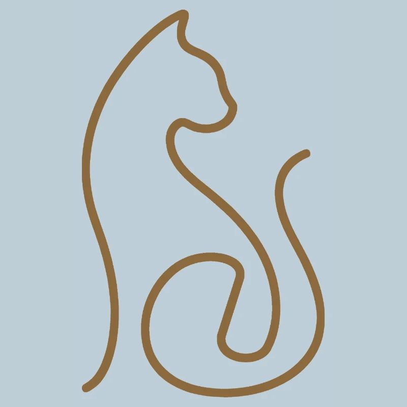 Katze Linienkunst Katzen Design