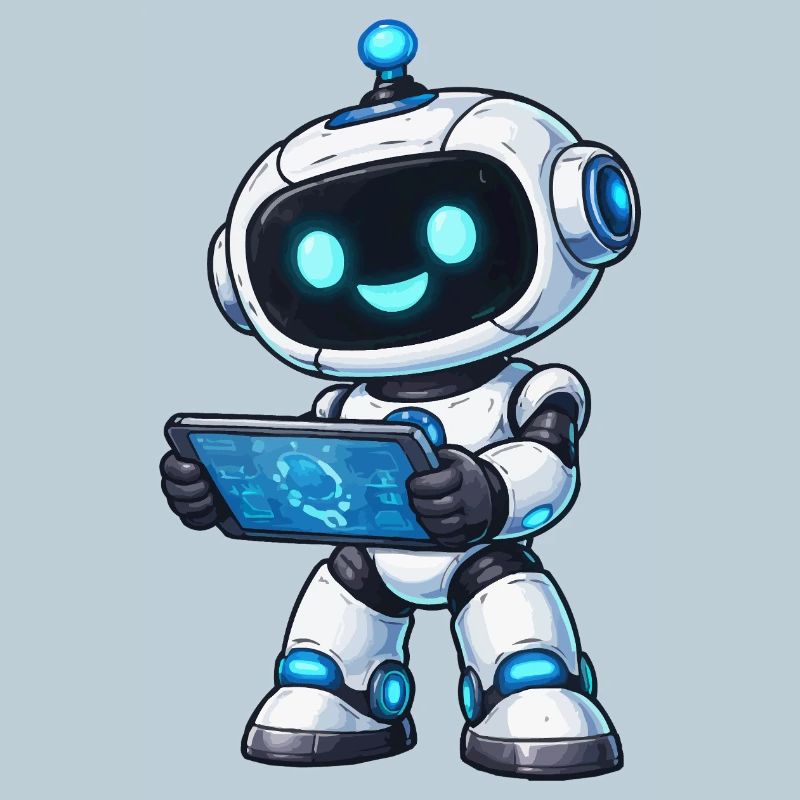 Petit robot avec tablette